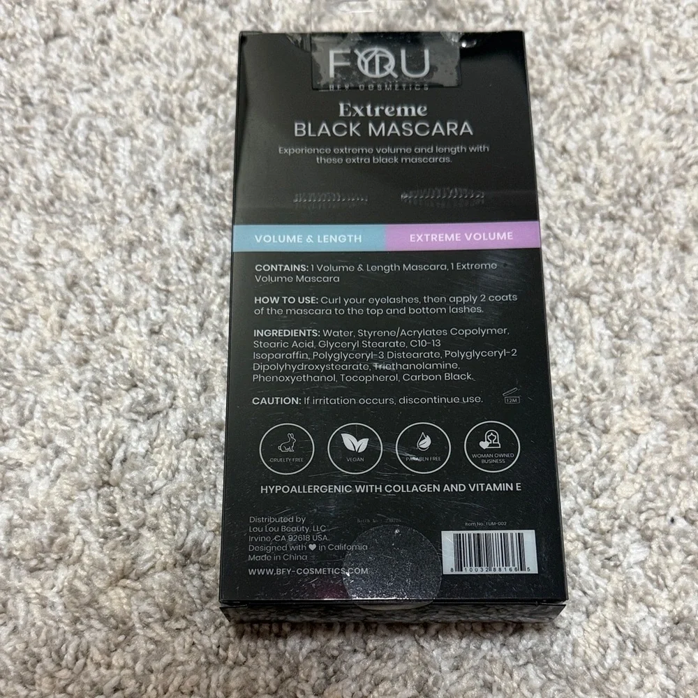 BFY Cosmetics Extreme Black Mascara Set